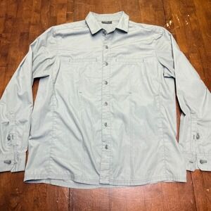 Triple Aught Design Tradecraft Button Shirt Mens XL Gray Long Sleeve Tactical